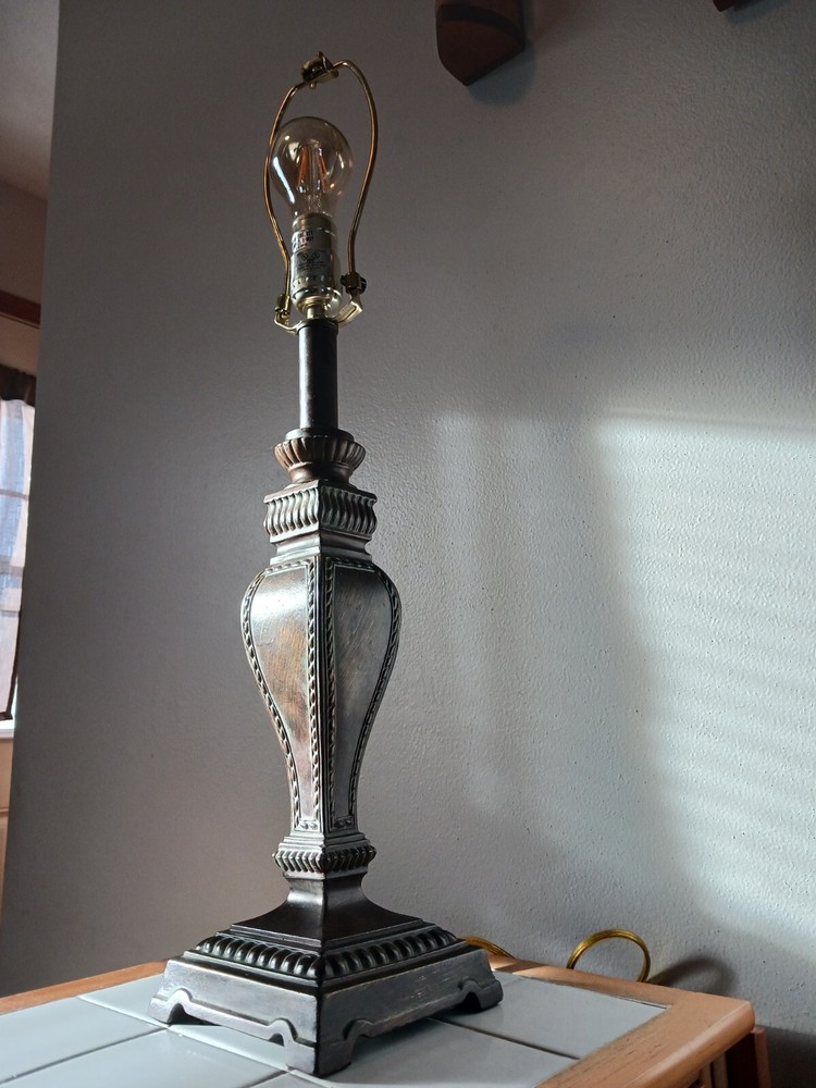 Vintage Berman Footed Table Lamp. 20" height.