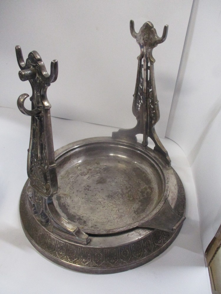REED & BARTON SILVER PLATE TILTING TIPPING PITCHER Dated May 13, 1878