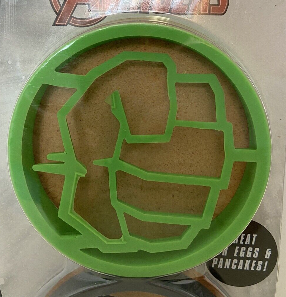 2 Marvel Avengers Silicone Pancake and Egg Breakfast Molds