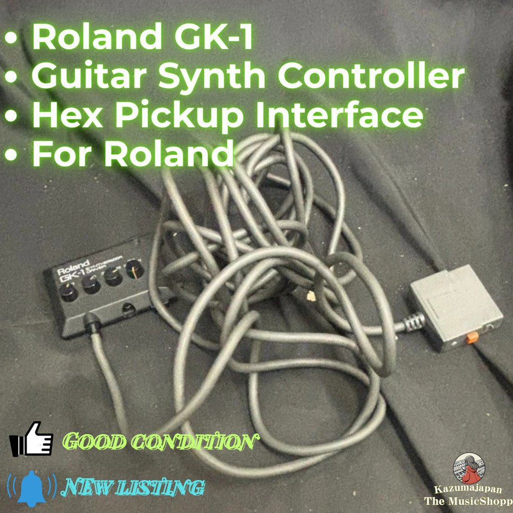 Roland GK-1 Guitar Synth Controller Hex Pickup Interface For Roland Synth Tested