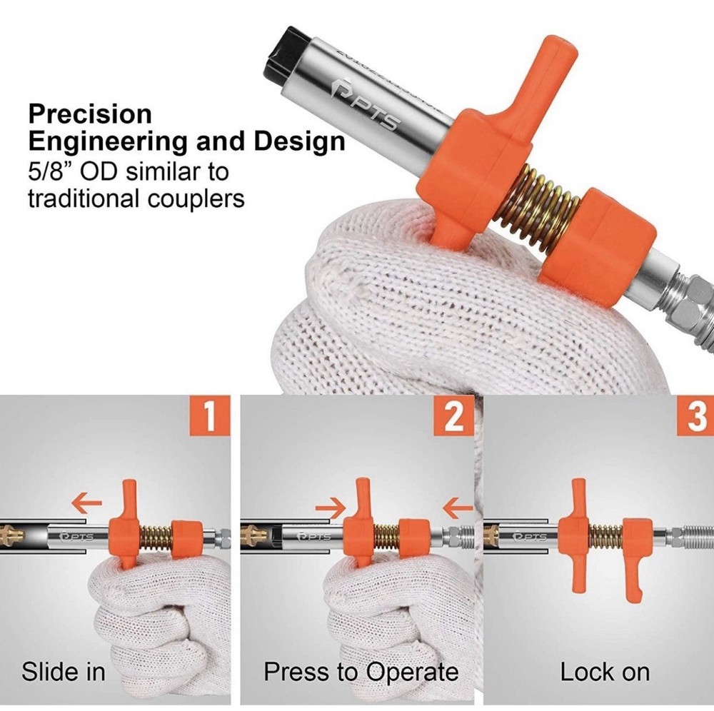 Grease Gun Coupler Connect Attachment - Universal