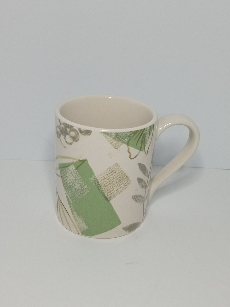 Corelle Coordinates Stoneware Coffee Mug Leaf Design