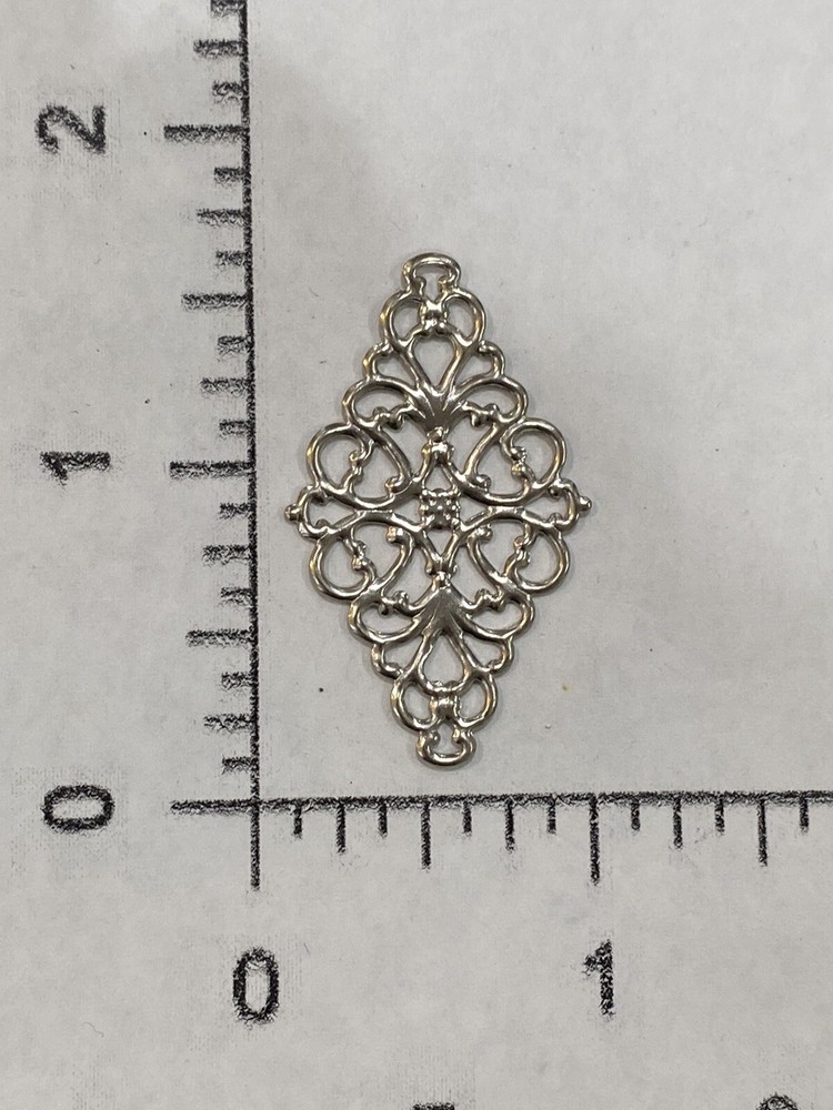 4 - Diamond Filigree Stamping Jewelry Making Component