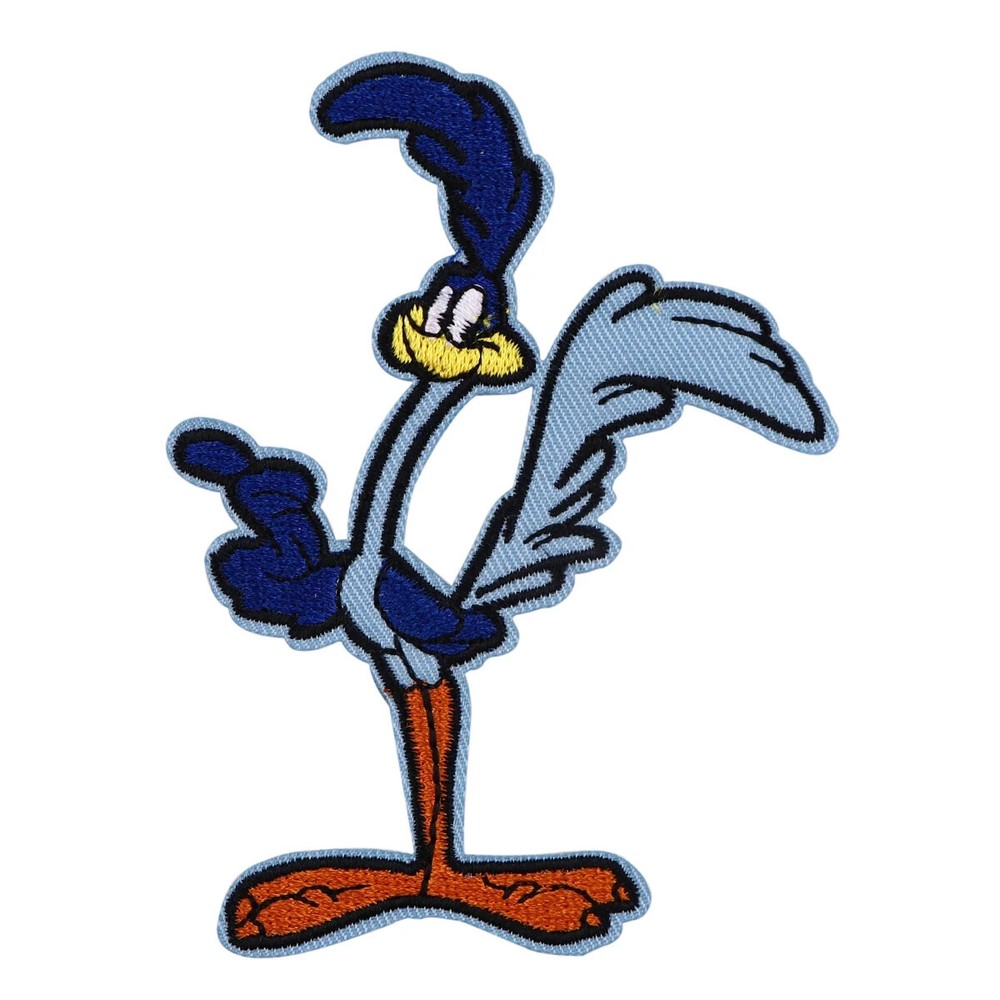 Road Runner Cartoon Character Figure Embroidered Iron On Patch