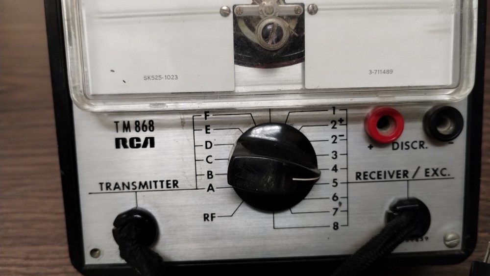 RCA TM868 Transmitter/Receiver Microamperes Meter - VINTAGE