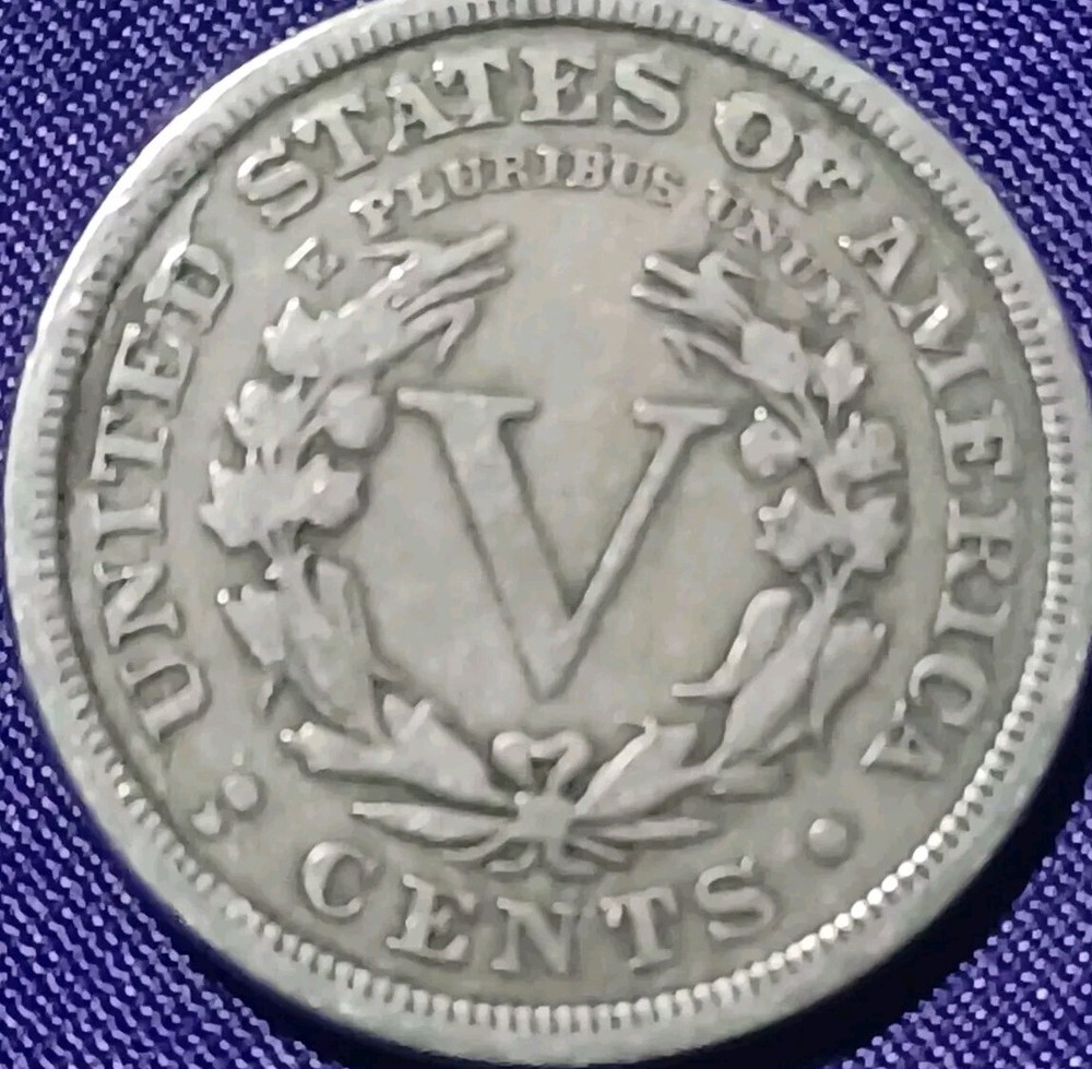 NICE 1912-D LIBERTY "V" NICKEL - VF ~Reverse LAMINATION ERROR~