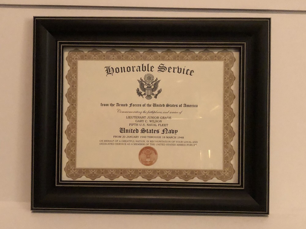 HONORABLE SERVICE ~ U.S. NAVY Commemorative Certificate w/Free Custom Printing
