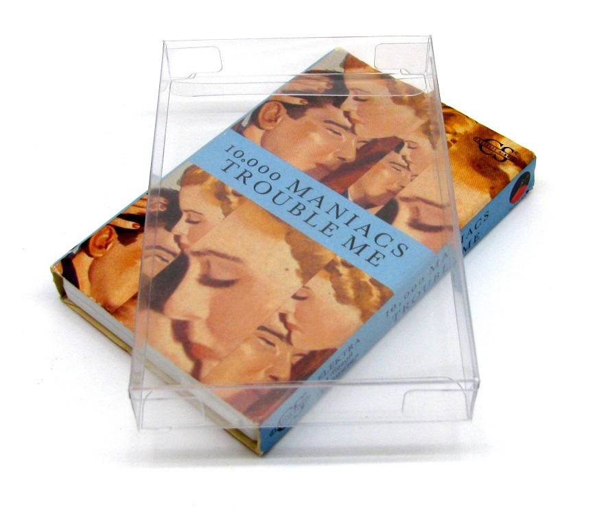 25x CASSETTE CASSINGLE (SIZE D) - CLEAR PLASTIC PROTECTIVE BOX/SLEEVE (READ!)