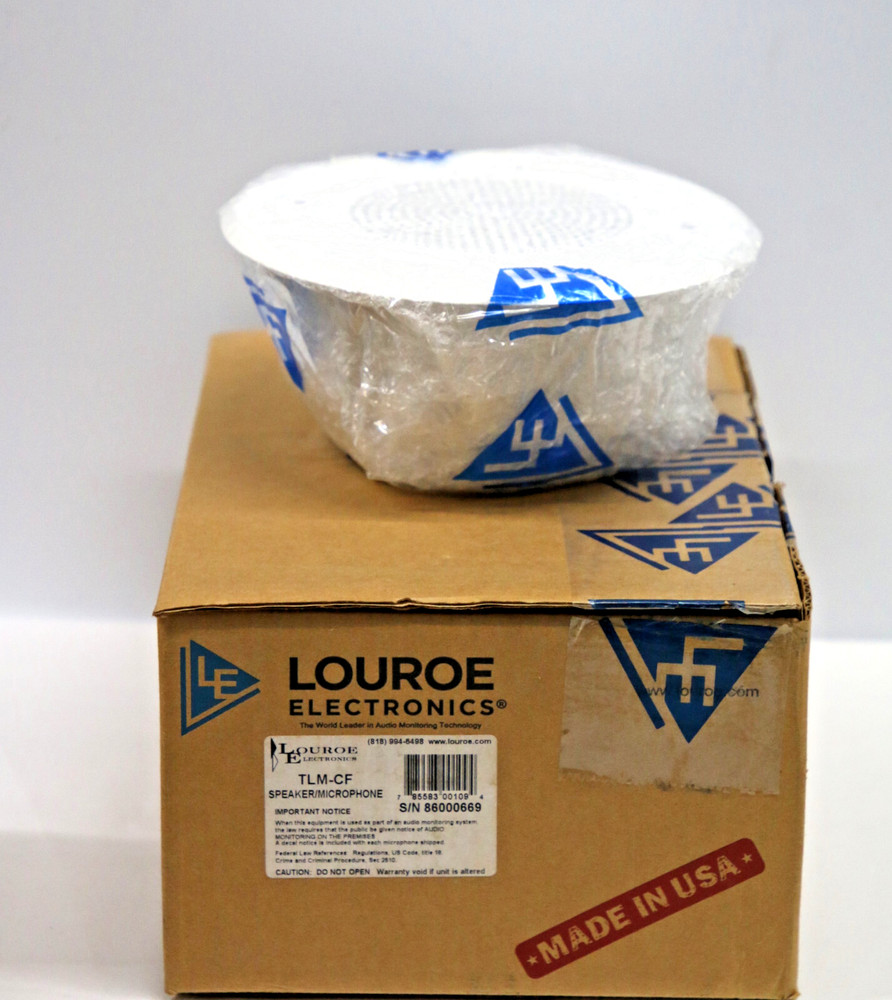 Louroe TLM-CF Ceiling Flush Mount Speaker/Microphone #2724
