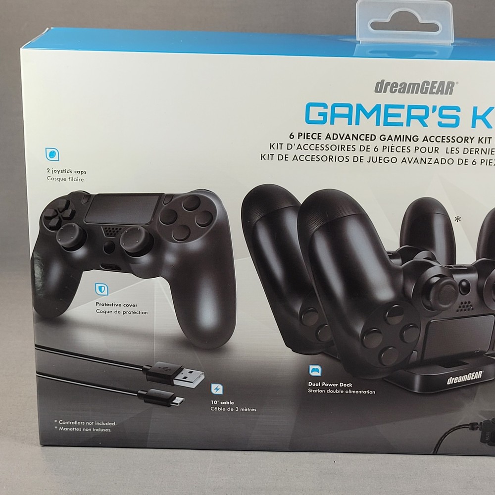 dreamGEAR Gamer's Kit 6-Piece Advanced Gaming Accessory Bundle for PlayStation 4
