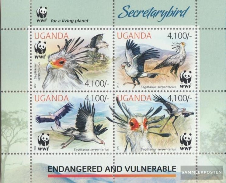 uganda 3000-3003 Sheetlet (complete issue) MNH 2012 Worldwide Conservation