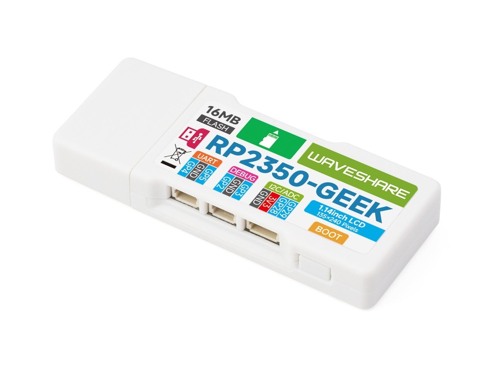 Waveshare RP2350-GEEK Development Board Based On RP2350 Microcontroller 1.14inch