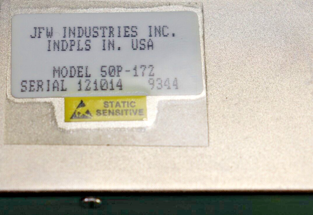 Solid State Programmable Attenuator 50P-172 JFW Industries