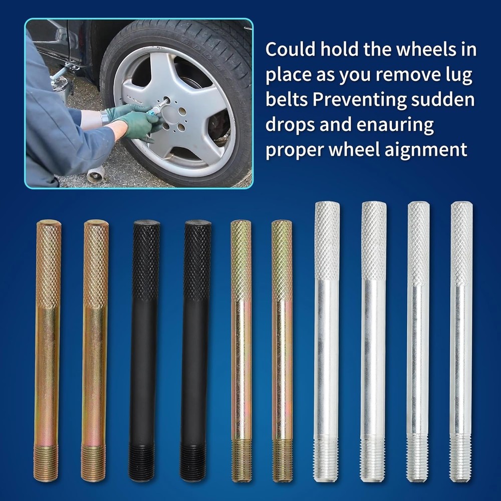 10-Piece Wheel Alignment Pin Guide - Essential Tool for Safe Tire Changes