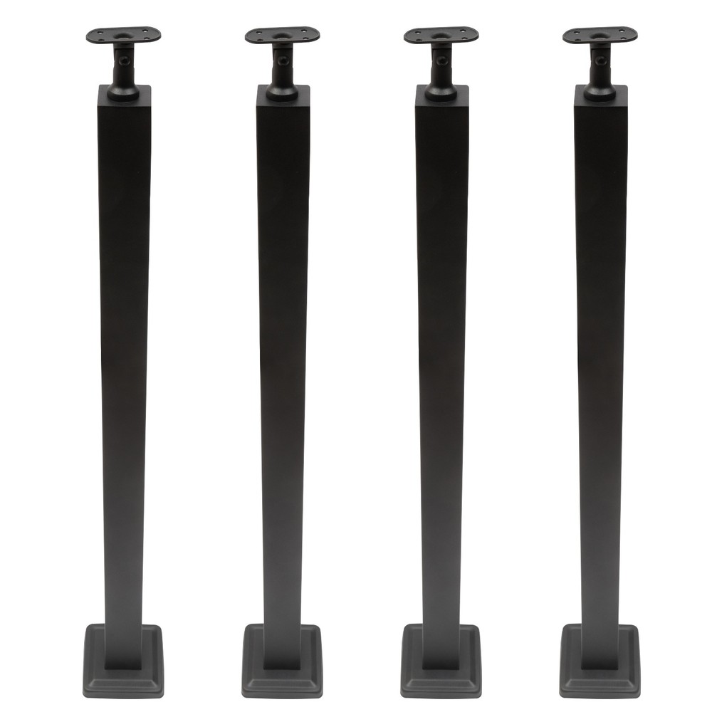 4-Piece Balustrade Post Set, Cable Railing Posts, 304 Stainless Steel Stair Post
