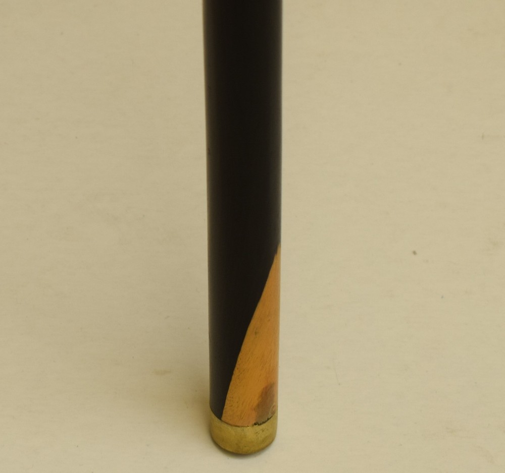 Handcrafted Egyptian Ebony Wood Walking Cane Stick - 36"