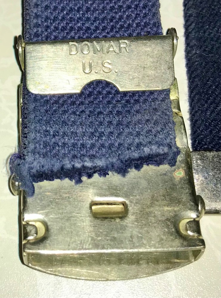 2 Vintage 38” Cloth Military Belts