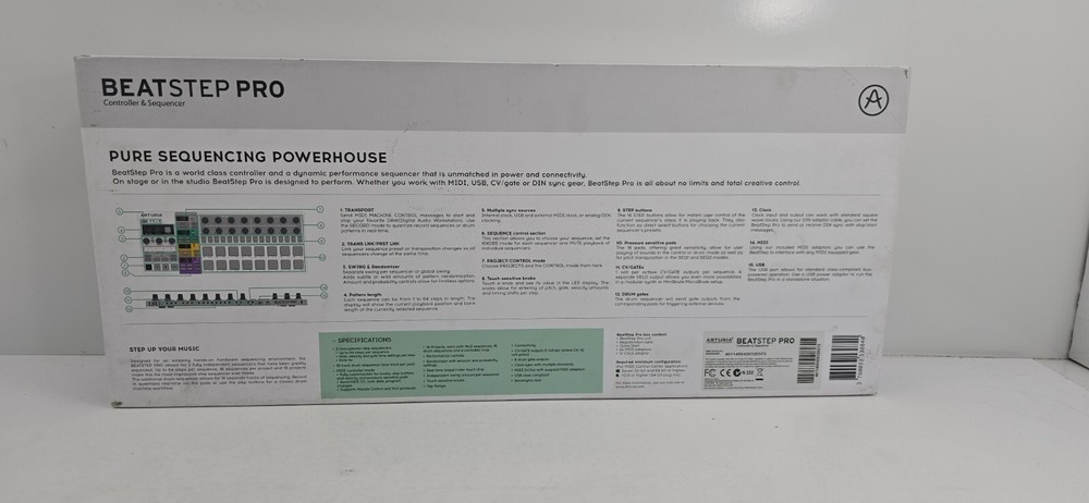 Arturia BeatStep Pro Controller and Sequencer-NEW