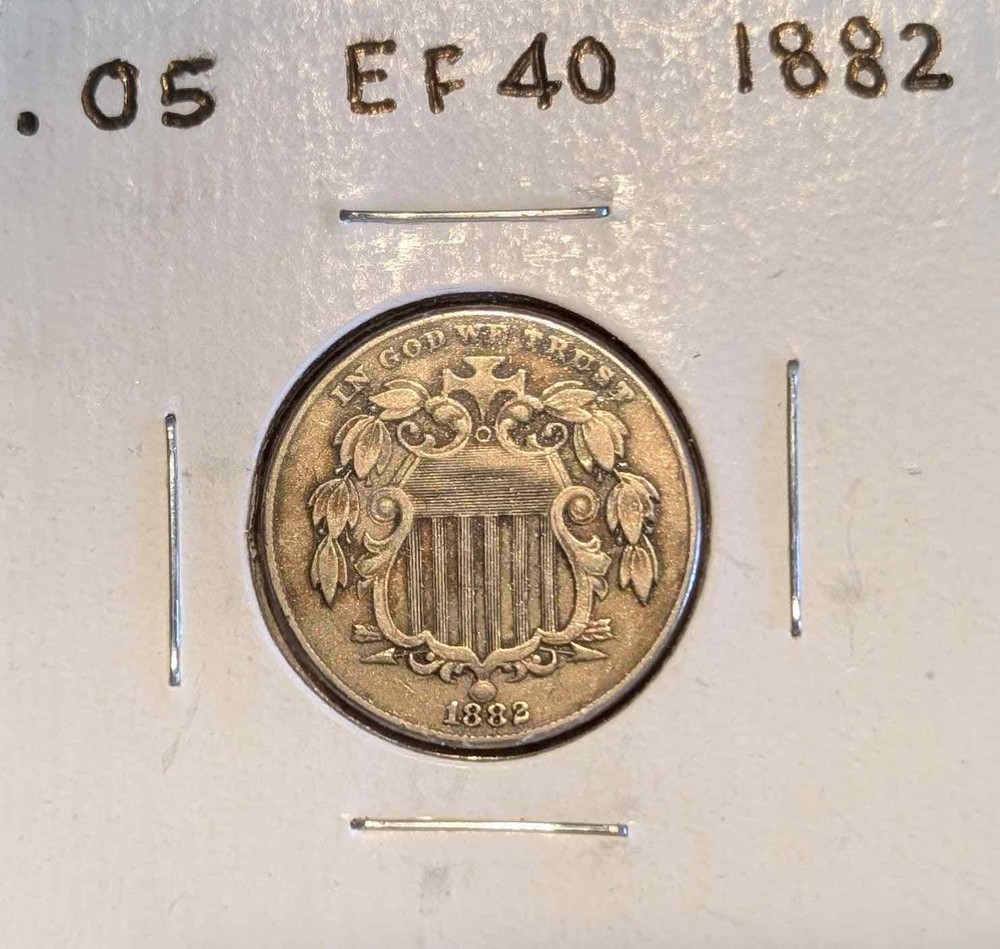 1882 SHIELD NICKEL