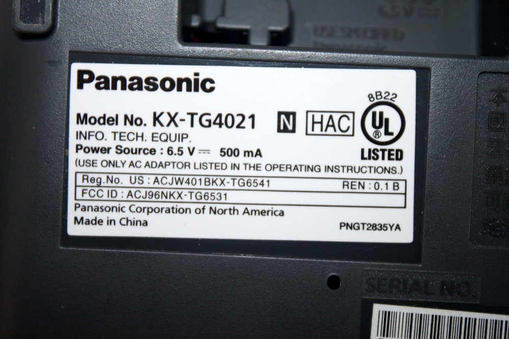 Panasonic-KX-TG4021 Digital Cordless Phone Answering System Dect-6.0