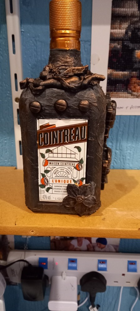 cointreau  Empty decorative glass bottle   number 60