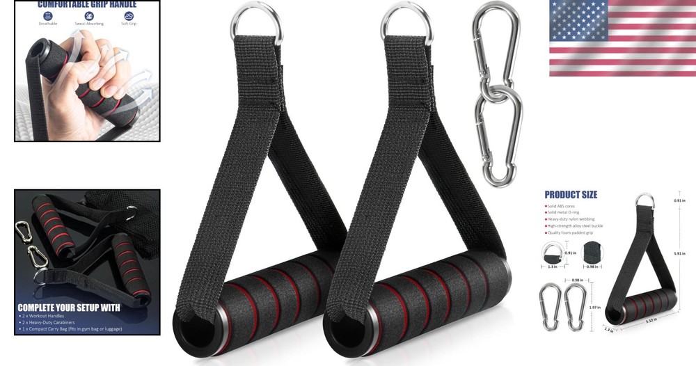 Universal Fit Exercise Handles - Heavy-Duty for Strength Training Workouts