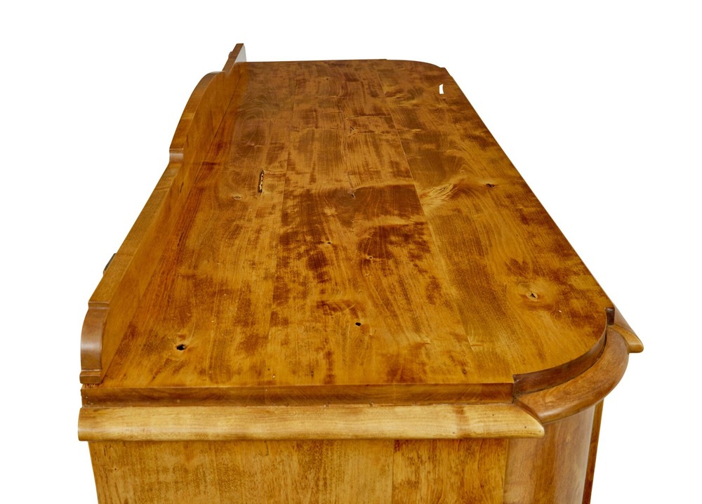 SWEDISH MID 19TH CENTURY BIRCH BUFFET SIDEBOARD