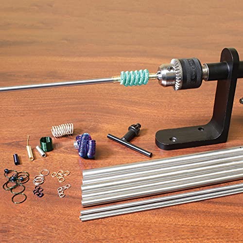 EZ Coiler Pro – Wire Elements – Includes Mountable Base, Chuck Key, 9 Mandrels