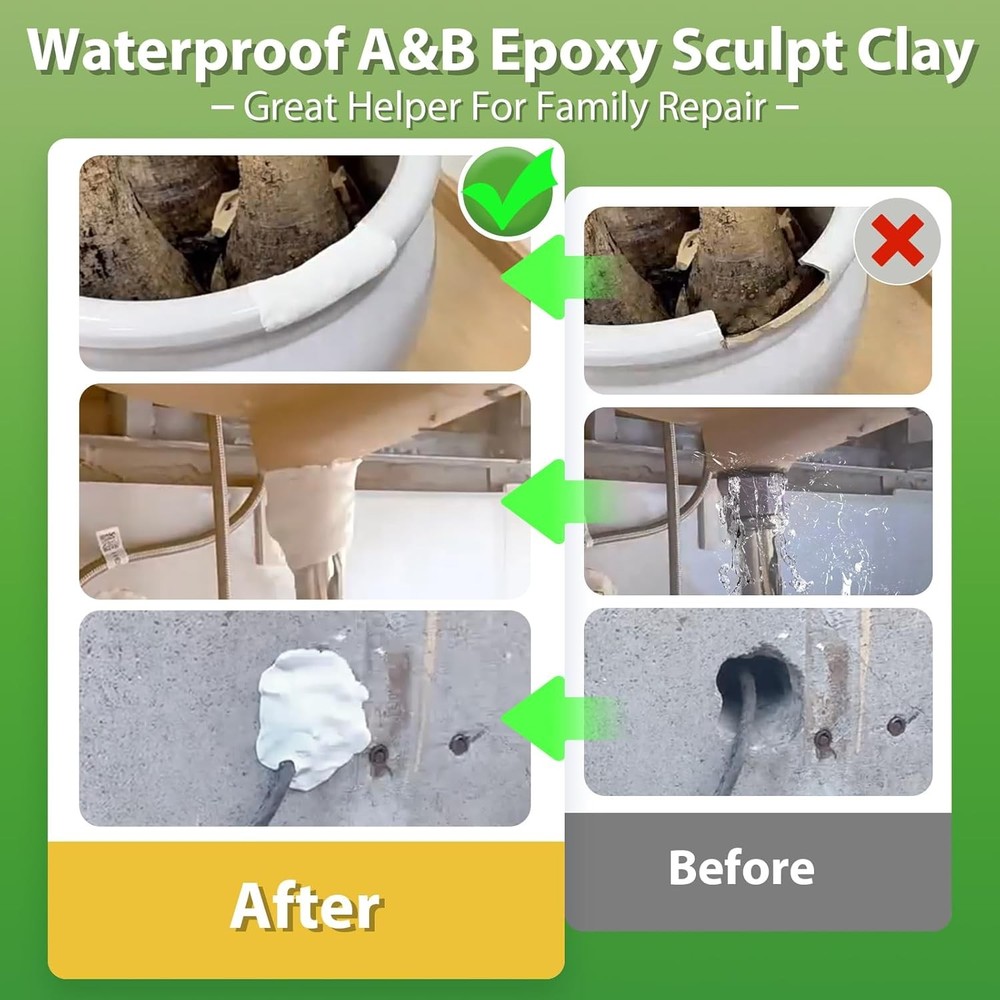 Epoxy Sculpting Clay, 2 lbs White Epoxy Putty