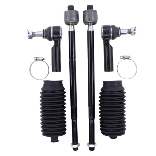 Front Inner and Outer Tie Rod Ends with Boot for Ram 1500 2013-2018