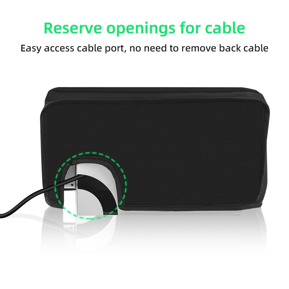 Mcbazel Dust Cover for Switch/Switch OLED Charging Dock, Anti Scratch Black