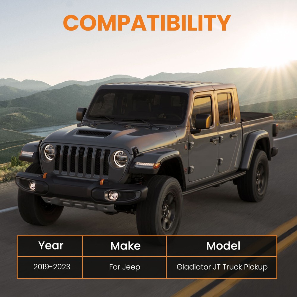 Class 3 Trailer Tow Hitch 2'' Receiver Assembly For Jeep Gladiator 5000 lbs