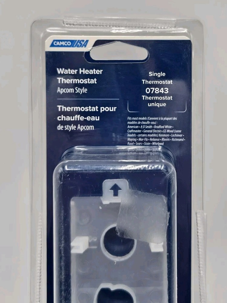 Brand New Camco 07843 Single Element Water Heater Thermostat w/ HLC Apcom Style