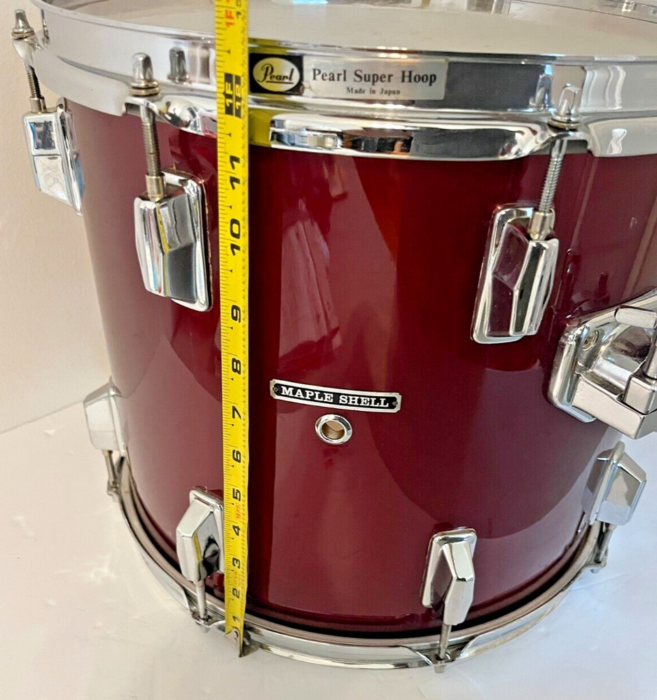 Pearl Vintage Maple Shell Maroon 14" Tom Drum