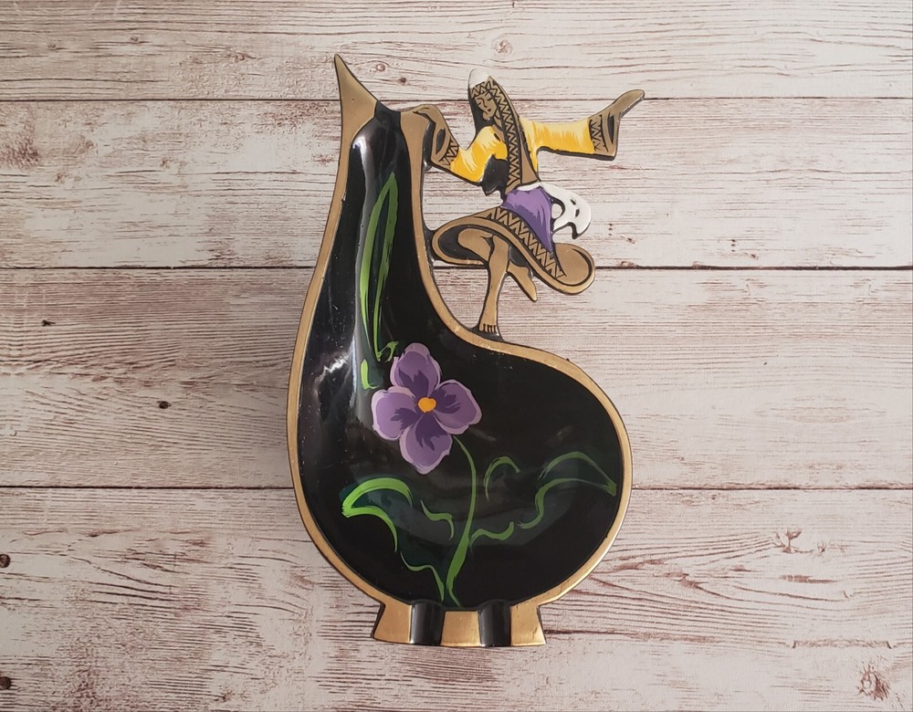 Enamelled Israel Made Unique Ashtray