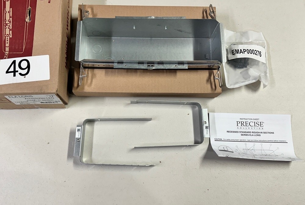 Lithonia ELA LCRIS Rough-in Section for Precise LED Edge Lit Exit Light 274404