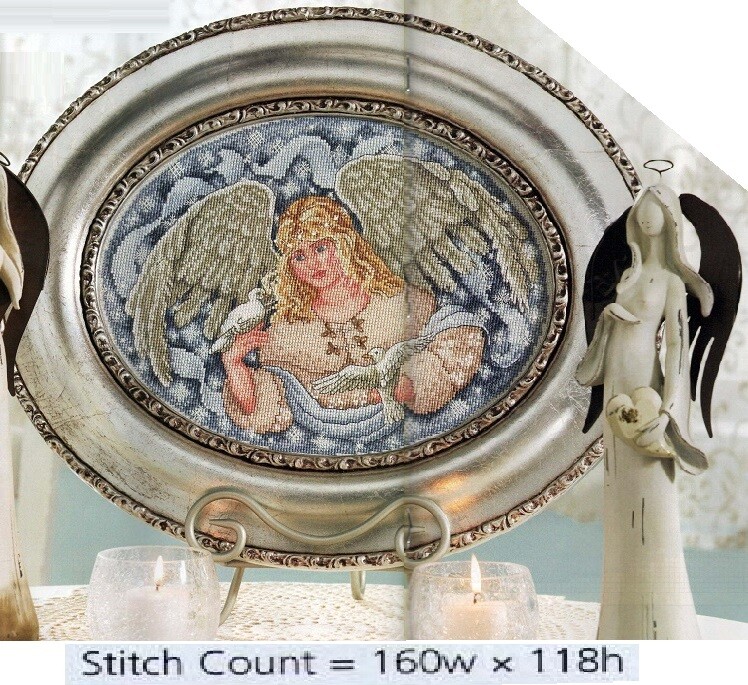 ETHEREAL ANGEL  -  CROSS STITCH PATTERN   GU - EEY