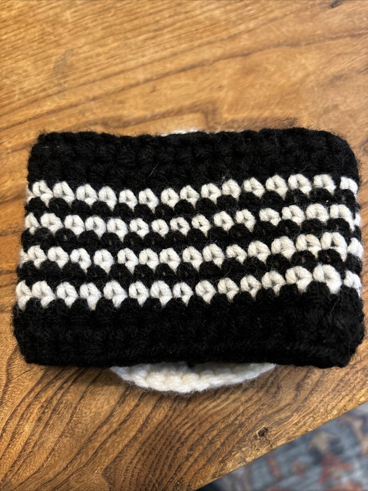 Jack Skellington Handmade Crochet Coffee Warmer (only)*