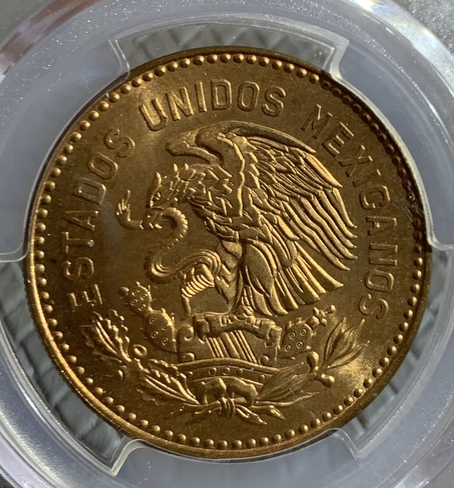 1959 MEXICO 50 CENTAVOS PCGS MS65RD