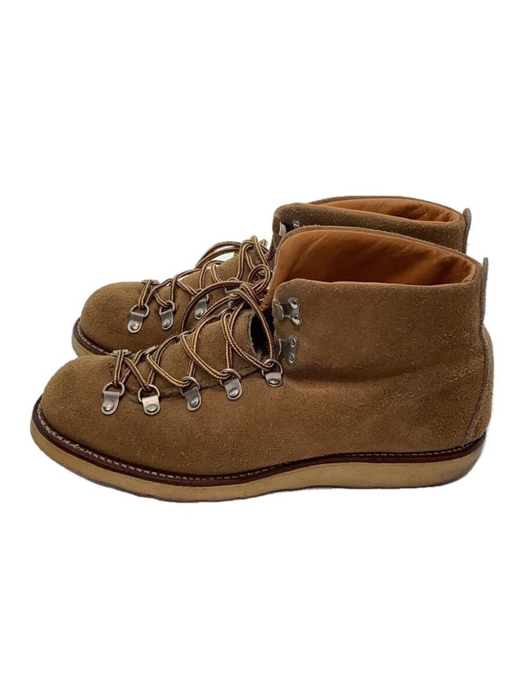 Lace-Up Boots/Us8.5/Beg/Suede 3544