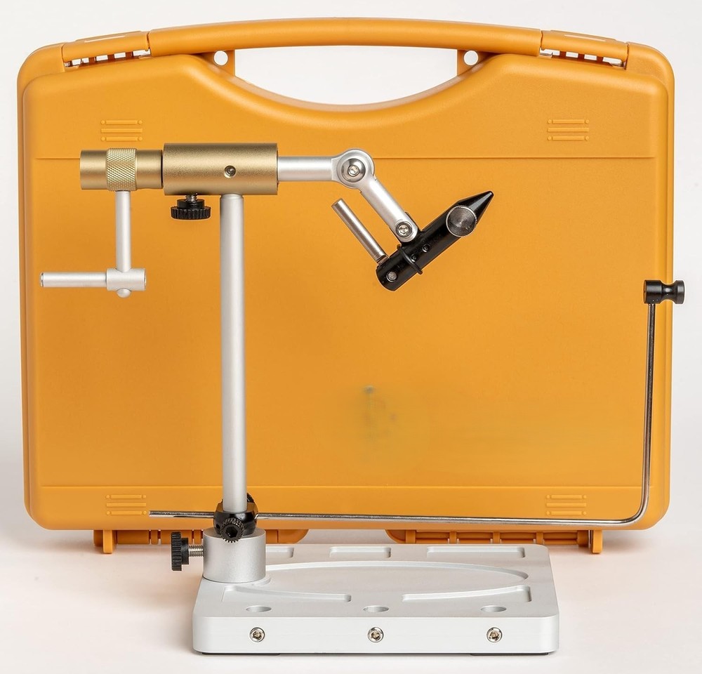 Clarkfork True Rotary Fly Tying Vise, Gold