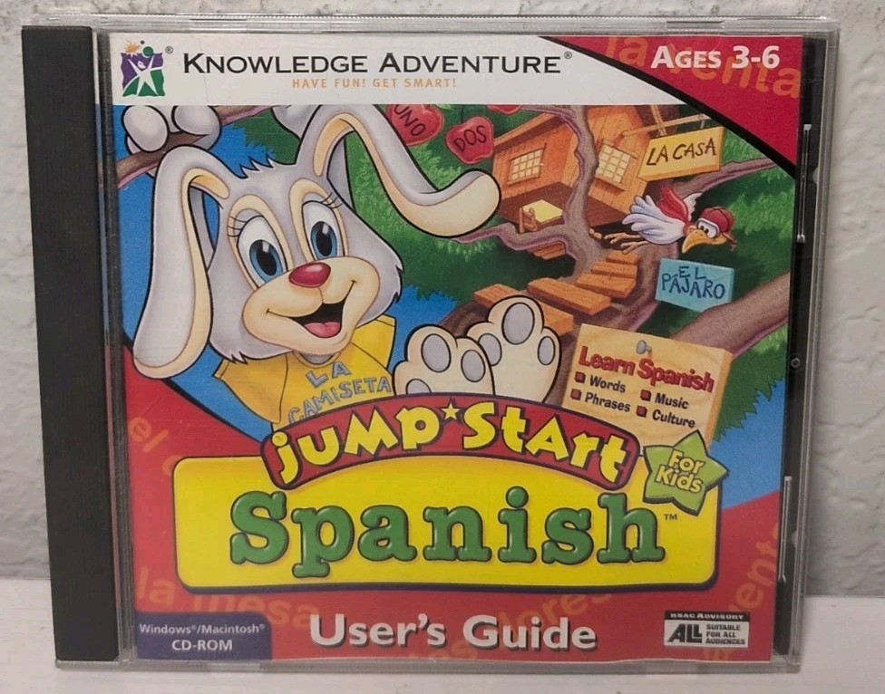 Jump Start Spanish Ages 3-6 CD-ROM Windows PC B347