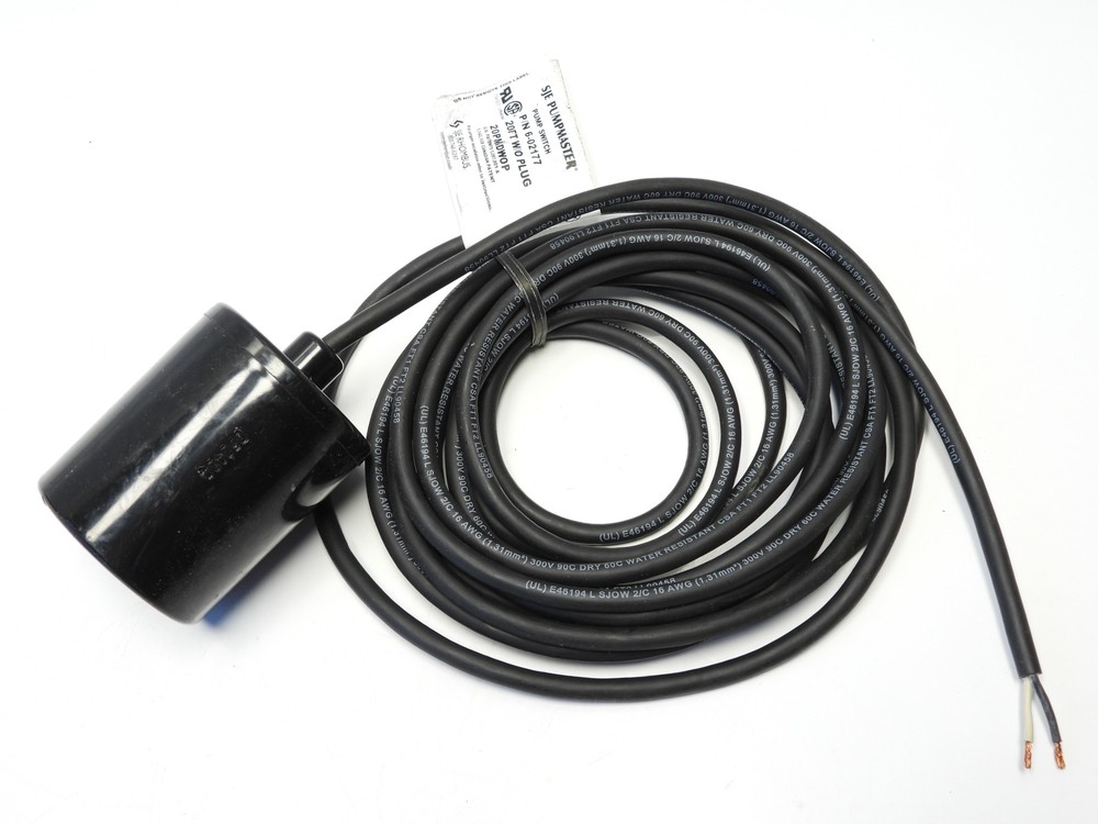 SJE Pumpmaster 6-02177 Pump Switch 20ft w/out Plug