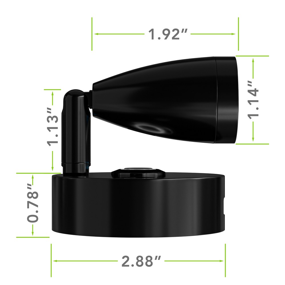 2PK 3" RV Reading LED Lamp 12V LED Lights Interior Rotatable Wall Reading Light