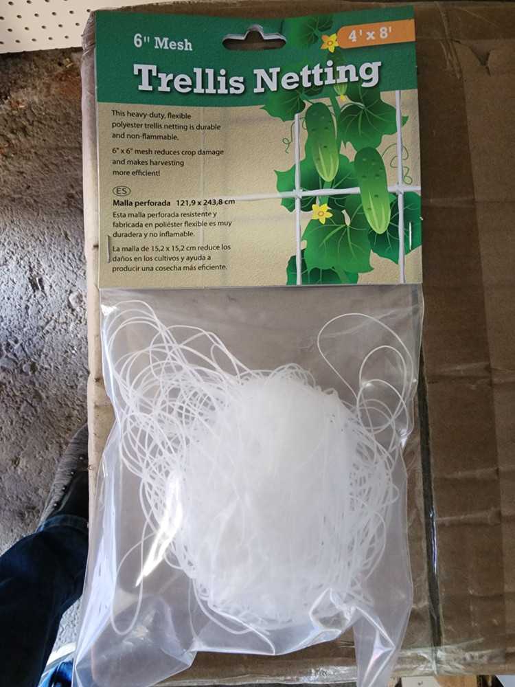 Hydrofarm Trellis Netting 6" Mesh / 4x8 ft