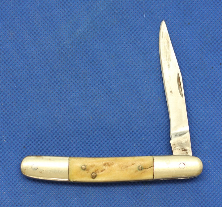 Vintage Handmade bone handle pocket knife