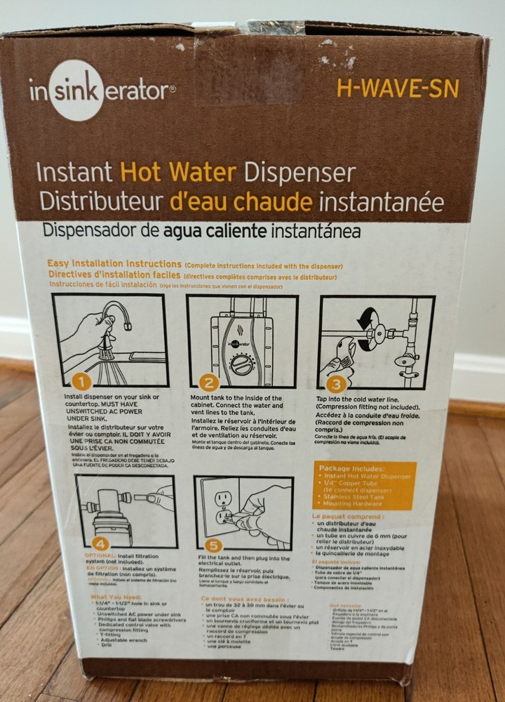 InSinkErator H-WAVE-SN Instant Hot Water Dispenser System