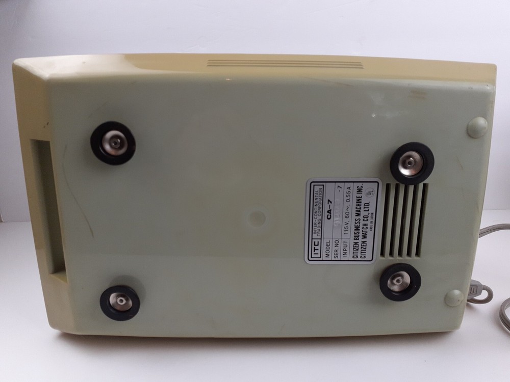 Vintage Citizen CA-10 Calculator Electric Adding Machine w/Cover TESTED