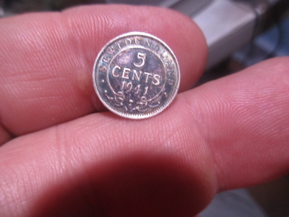 Newfoundland - 1941C Silver Five Cents