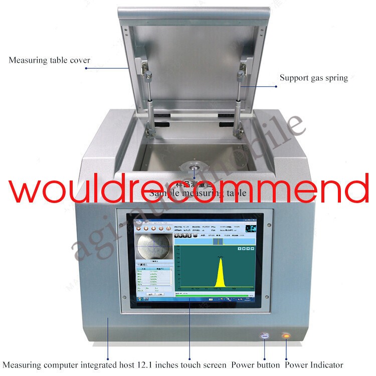 X Ray XRF Spectrometer Analyzer Testing Machine For Gold /Precious Metals